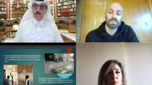 منتدى افتراضي في مكتبة قطر الوطنية يسلّط الضوء على الاتّجار غير  القانوني بالآثار  والمواد الثقافية