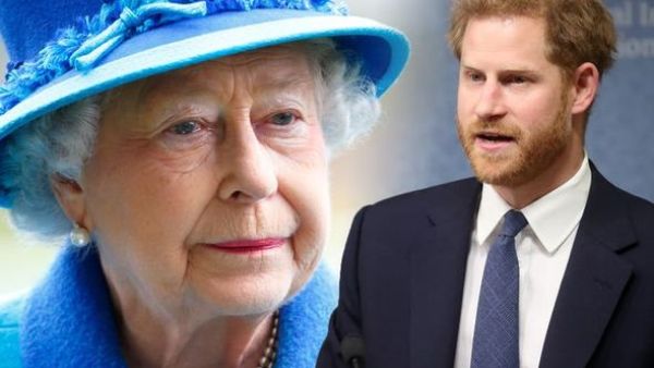 الملكة اليزابيث والأمير هاري