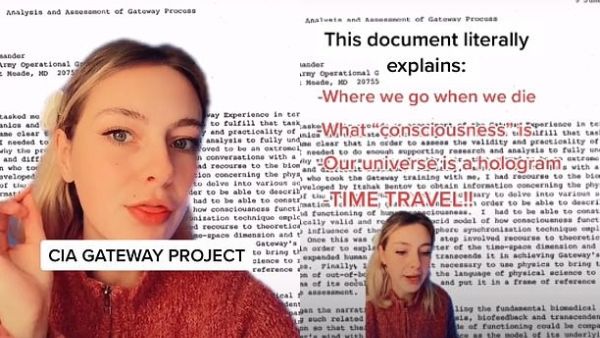 TikTok user @abby_careyyy's 16-part series breaking down the contents of the CIA report has garnered millions of views in the past month. (TikTok)
