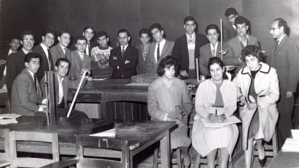 Iraq Photo Archive - Sadiya Ahmed’s father with his geology classmates at the University of Baghdad, 1960s. (Instagram)