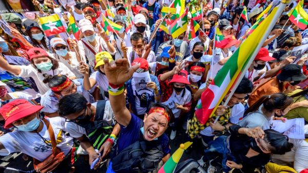  Myanmar protesters   