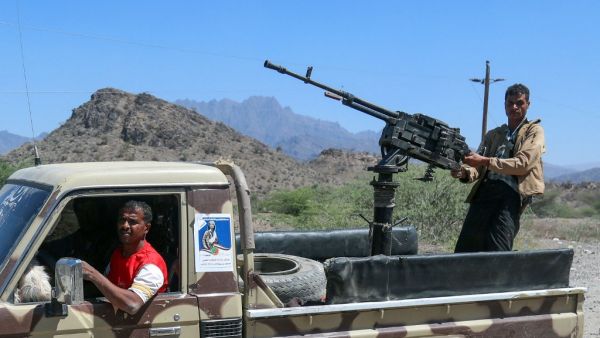 Arab Coalition forces carried out airstrikes at dawn Sunday targeting Houthi militia sites.