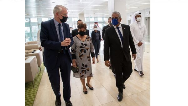 فخامة رئيس جمهورية سيشل يزور مؤسسة قطر