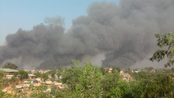 Rohingya refugee camp in southern Bangladesh