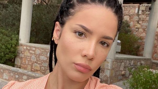 Halsey updated fans on her pregnancy last month 