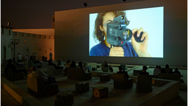 Screening of Director Nadira Amrani speaking about her under-production venture Hajja (2021). Sharjah Film Platform. Mirage City Cinema, Sharjah Art Foundation, 2020 Emerging and established filmmakers are invited to submit their films before 10 May 2021 for the fourth edition of the Foundation’s annual film festival