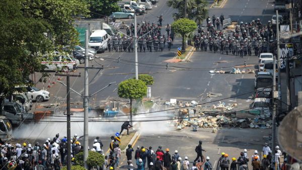 مظاهرات في ميانمار