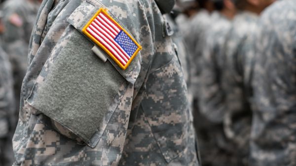 The US army insignia 