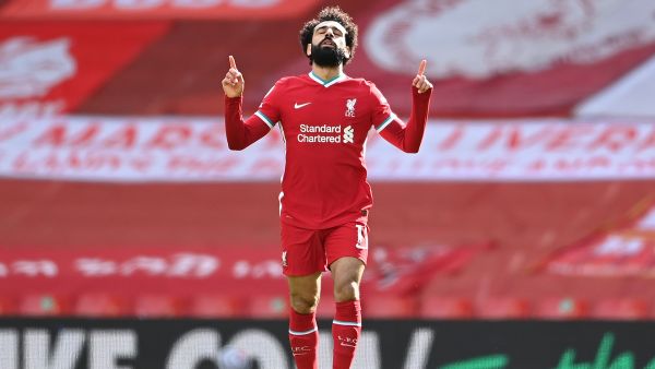 صلاح يرفع رصيده إلى 19 هدفاً في صدارة ترتيب الهدافين بالتساوي مع هاري كاين مهاجم توتنهام