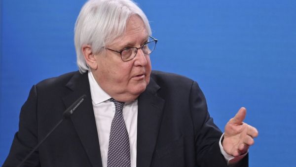 Martin Griffiths called on warring parties in Yemen to ink a peace deal