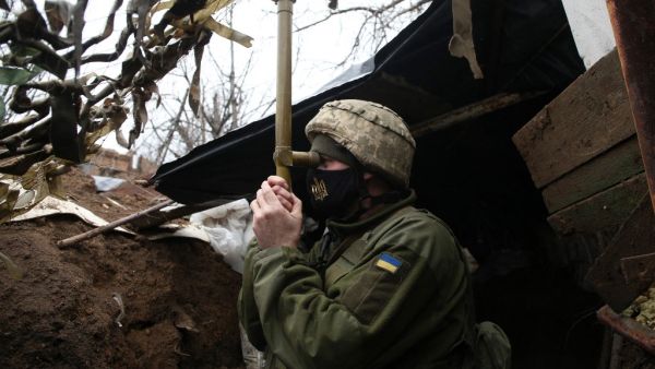 military troop on the Ukrainian Border with Russia