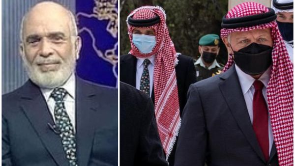 الأمير حمزة الى جانب الملك عبدالله / الحسين بن طلال