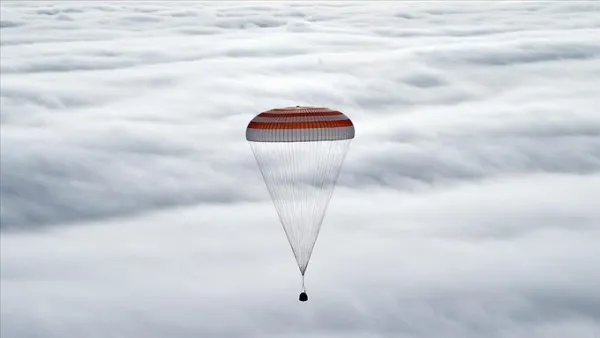 3 space station astronauts return to Earth