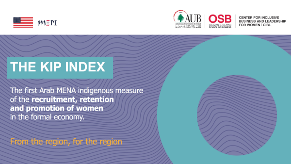 The Arab Women KIP Index by CIBL at AUB