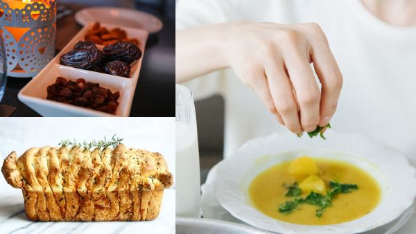 أطباق رمضانية: شوربة العدس بالخضار و الخبز بالثوم والأعشاب