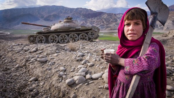Young girl on the Jalalabad Road, Afghanistan