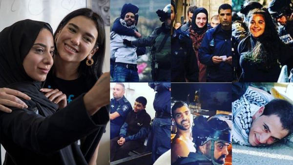 Dua Lipa Palestine Jerusalem Sheikh Jarrah Israeli settlers international media silence normalization Anwar Hadid Bella Mohamed