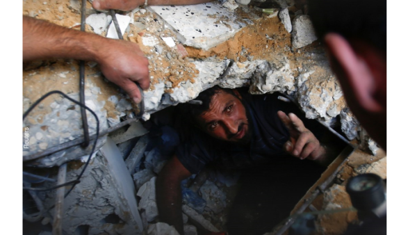  ارتفاع عدد ضحايا الغارات الإسرائيلية العنيفة على قطاع غزة، منذ مساء الإثنين