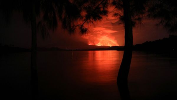 Nyiragongo volcano erupted on Saturday