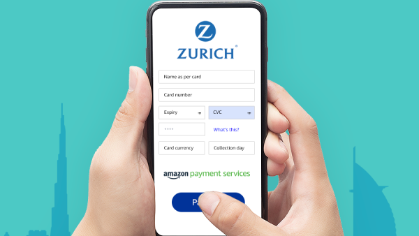 باستطاعة عملاء زيورخ اليوم دفع أقساط التأمين رقمياً لمختلف منتجات زيورخ بالعملات المحلية أمازون لخدمات الدفع الإلكتروني توقّع اتّفاق شراكة مع زيوريخ إنترناشيونال لايف ليمتد لإطلاق خدمات الدفع الرقمي لعملائها في الشرق الأوسط