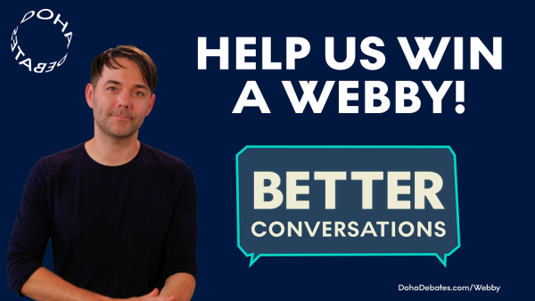 Better Conversations series short-listed QF’s Doha Debates Receives Webby Nomination