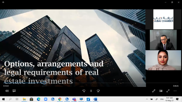 During the legal webinar Webinar Sheds Light On Important Developments Impacting UAE Real Estate Sector