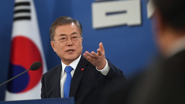 Peace talks welcomed by the South Korean President  Moon Jae-in