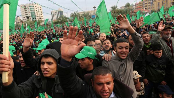 Hamas denounces an Israeli attack on Christian worshipers in occupied Jerusalem