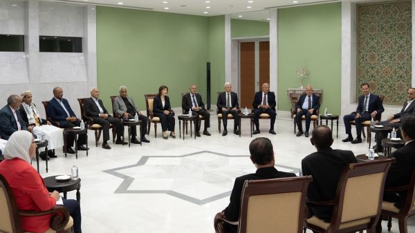 وفدا من "المؤتمر القومي الإسلامي" في ضيافة بشار الأسد