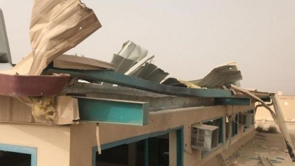 طائرة حوثية مفخخة تسقط فوق مدرسة في عسير