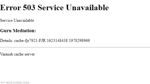 انقطاع خدمة المواقع الإخبارية نجم عن تعطل شركة للحوسبة السحابية