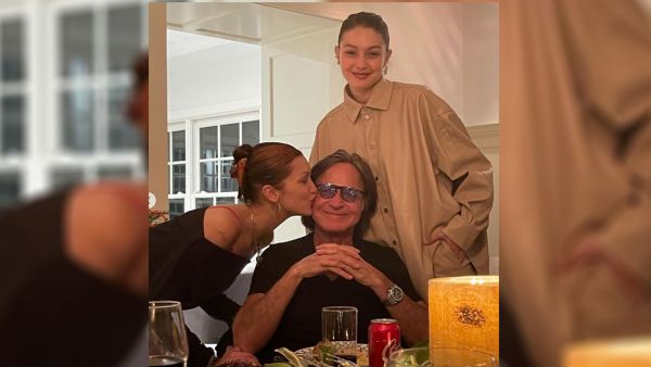 Bella Hadid posted a carousel of images of her and her dad