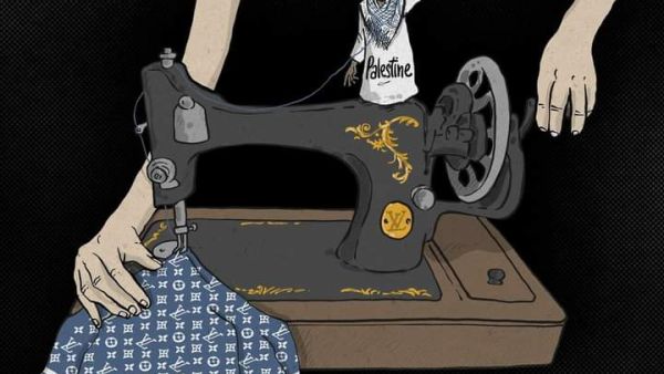 Both brands were accused of of cultural appropriation after changing the colors and holograms of the original Palestinian Kiffieh.