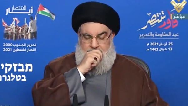 Nasrallah’s health was questioned after seen coughing during his latest address
