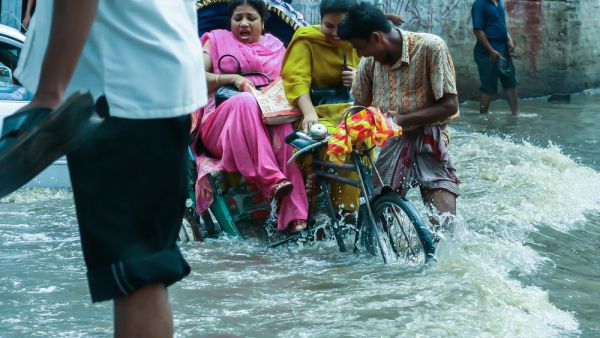 the heaviest rain from which flooded all the streets