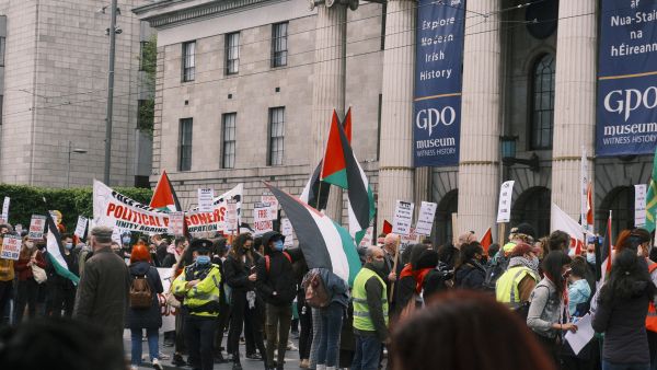 Pro-Palestinian protest in Dublin 