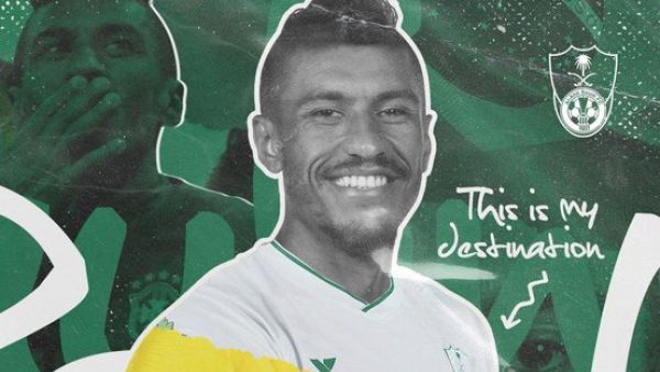 باولينيو إلى الأهلي (المصدر: حساب النادي الأهلي السعودي على تويتر)