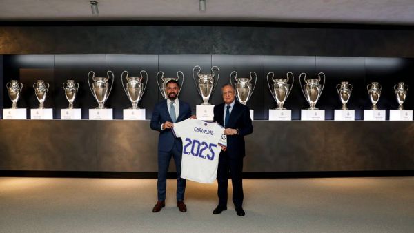 كارفاخال مدريدي حتى 2025 (المصدر: حساب ريال مدريد الرسمي على تويتر)