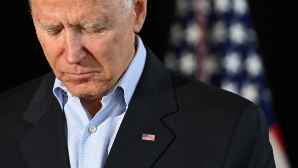 US President Joe Biden speaks about the collapse of the 12-story Champlain Towers South condo building last week in Surfside, Florida, following a meeting with families of victims in Miami, Florida, July 1, 2021. President Joe Biden flew to Florida on July 1 to "comfort" families of people killed or still missing in the rubble of a beachfront apartment building, where hopes of finding survivors had all but evaporated. Biden and First Lady Jill Biden left the White House 