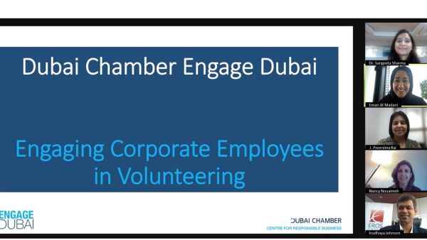 During the webinar on corporate volunteering. Webinar Examines Impact Of Engaging Corporate Employees In Volunteering