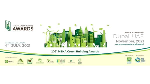 EmiratesGBC MENA Green Buidling Awards 2021. EmiratesGBC Opens Entries for 10th Annual MENA Green Building Awards 2021