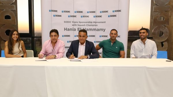 During the event SODIC Signs Sponsorship Agreement With Squash Champion Hania El Hammamy 5th PSA Ranked World Squash Player