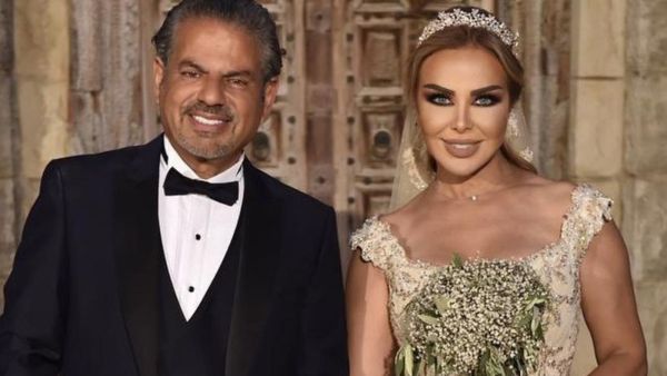 Rola Saad STUNS at Her Wedding.. And Her Palestinian 'Silver Fox' Groom Steals the Spotlight (Pictures)