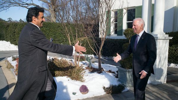 جو بايدن يشكر أمير قطر