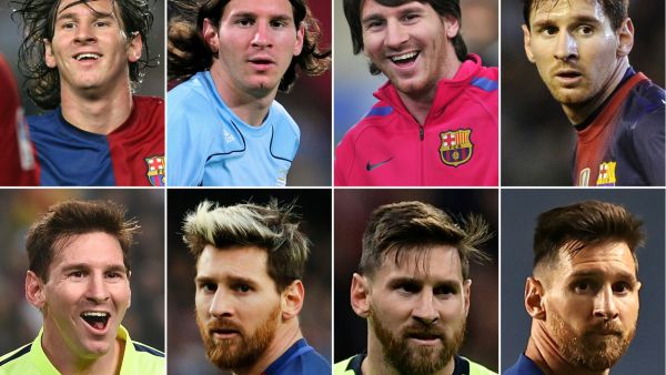 ميسي عبر السنين مع برشلونة