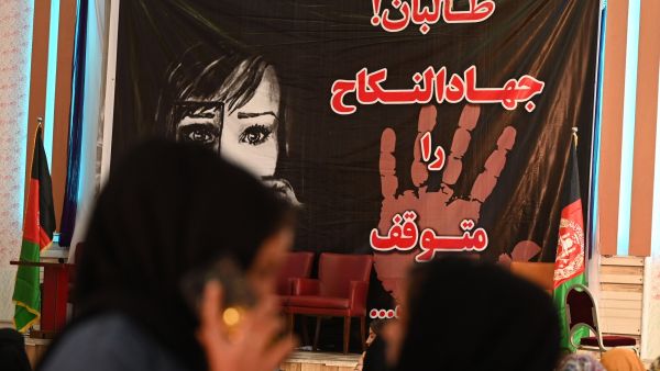 Taliban forces forcing young girl for marriage.