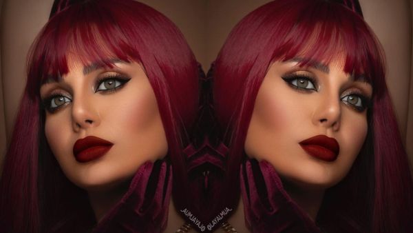 Lady in Red! Zainab Fayyad Stuns During 'Dinner With Him'.. Check out Their Pictures