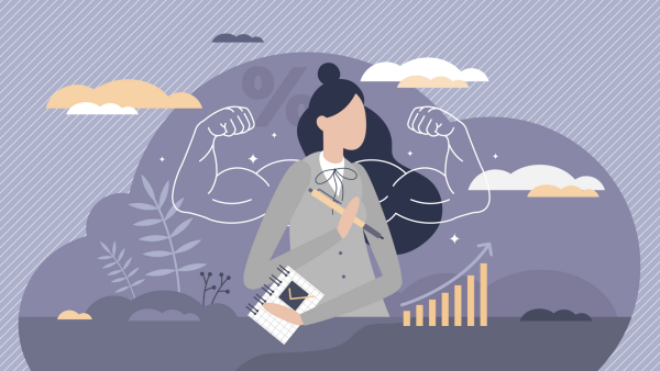 Powerful business female