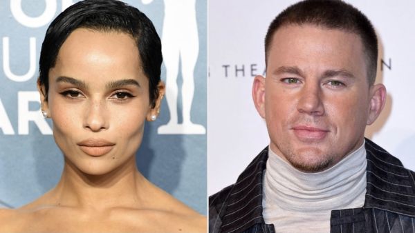 Dating rumors between Kravitz and Tatum first started on Twitter last January