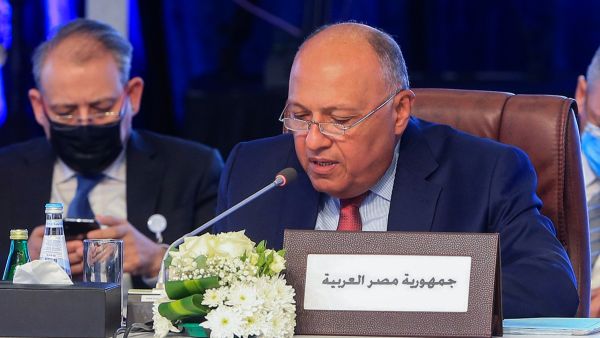 Egypt's Foreign Minister Sameh Shoukry held chats with Syrian officials at General Assembly